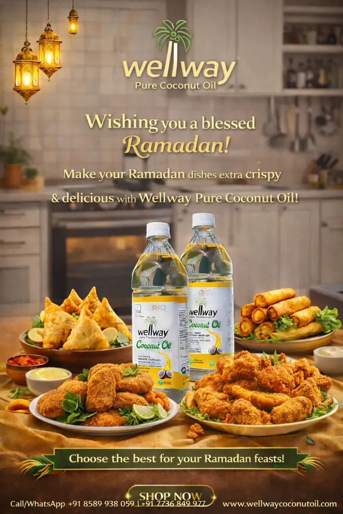 wellway coconut oil - ramdhan kareem - poster